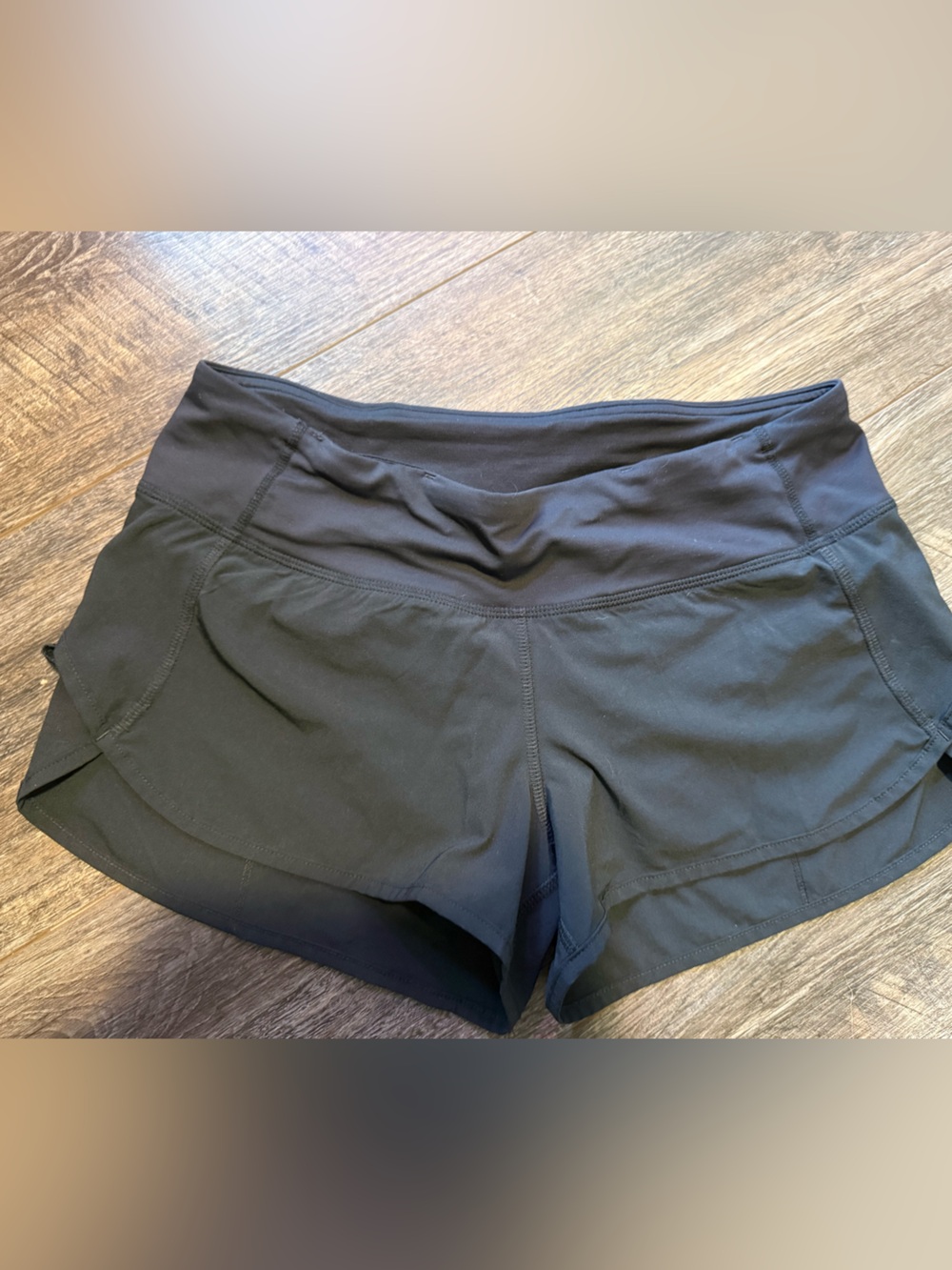 lululemon athletica Black Layered Running Shorts